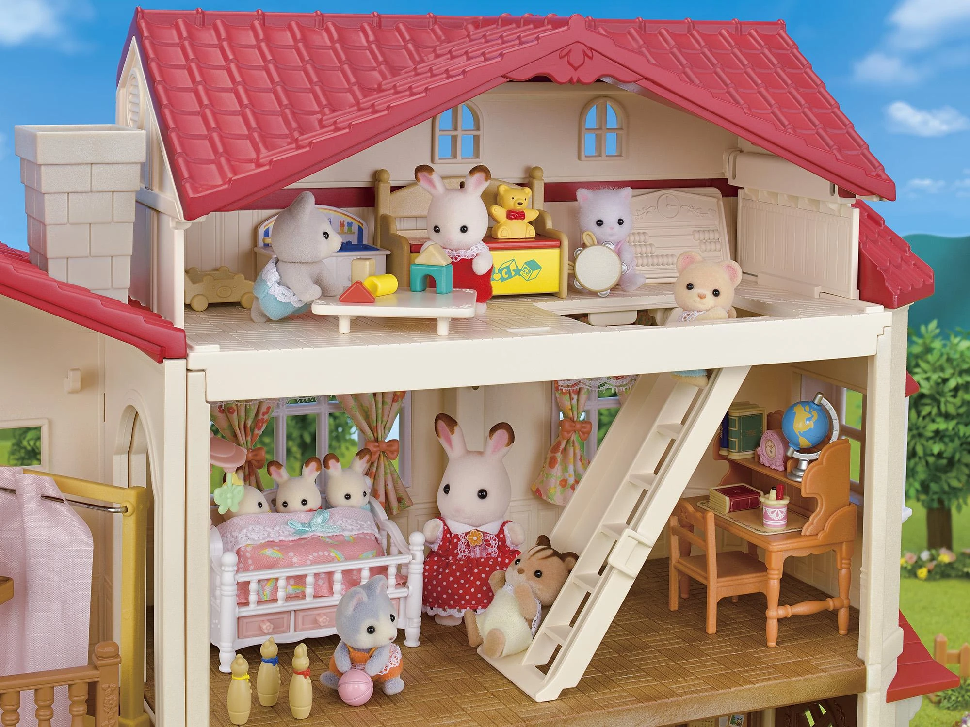 Sylvanian Families Kaimo namas su raudonu stogu