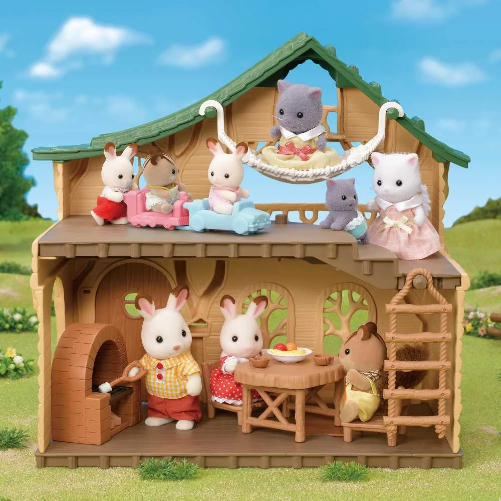 Epoch Sylvanian Families Namelis prie ežero