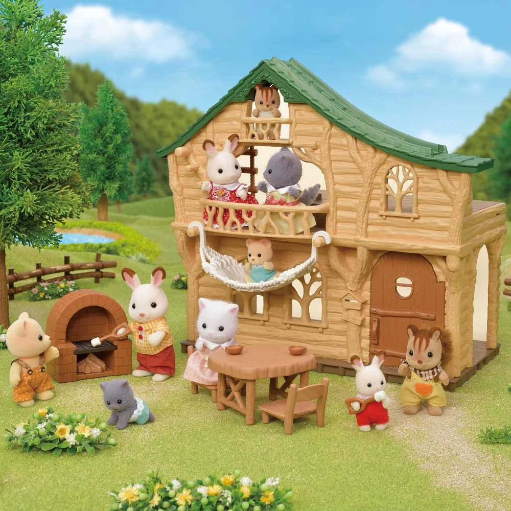 Epoch Sylvanian Families Namelis prie ežero