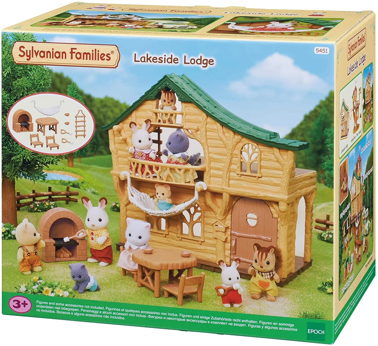 Epoch Sylvanian Families Namelis prie ežero