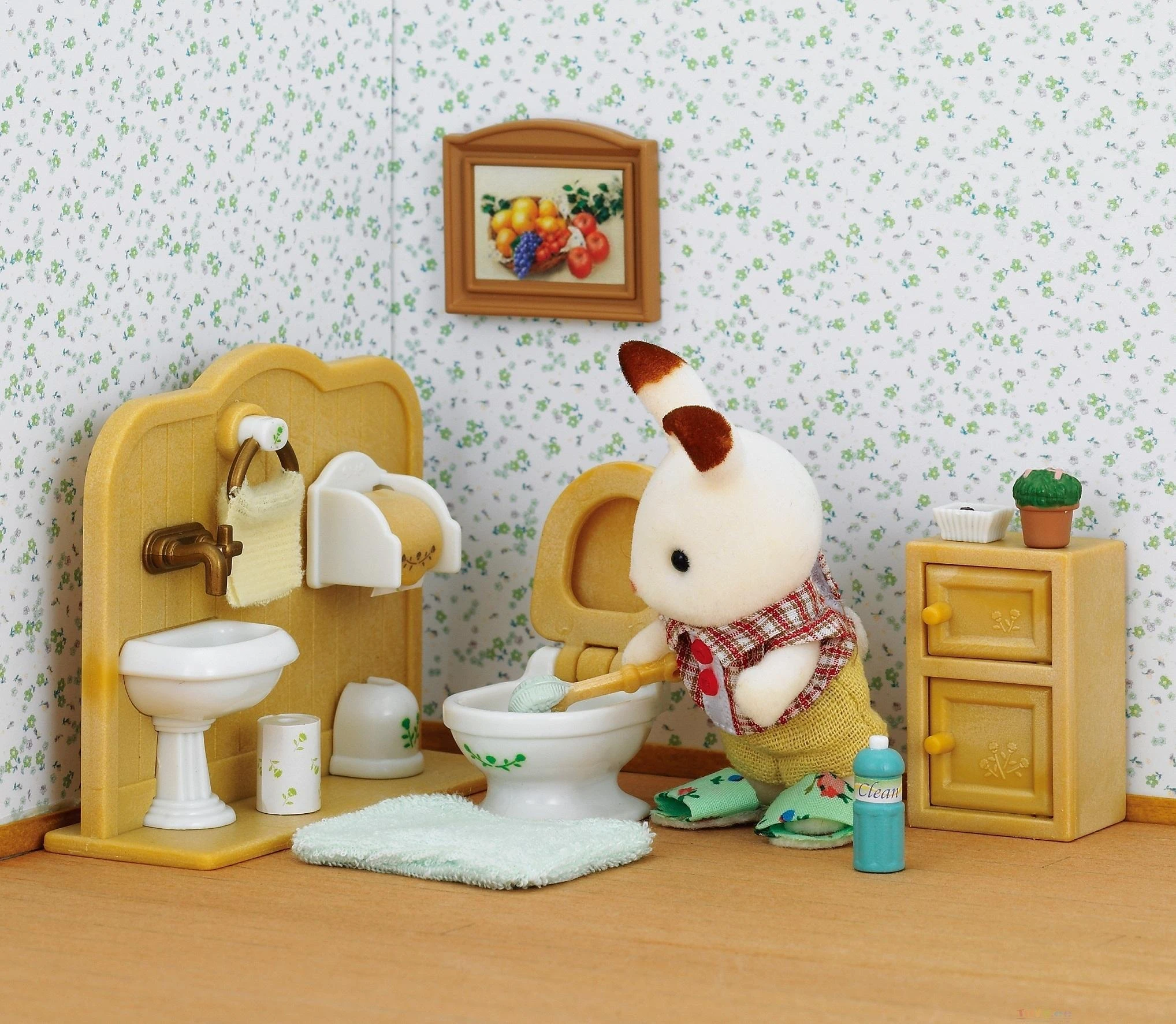 Sylvanian Families Triušiukas ir vonios kambarys