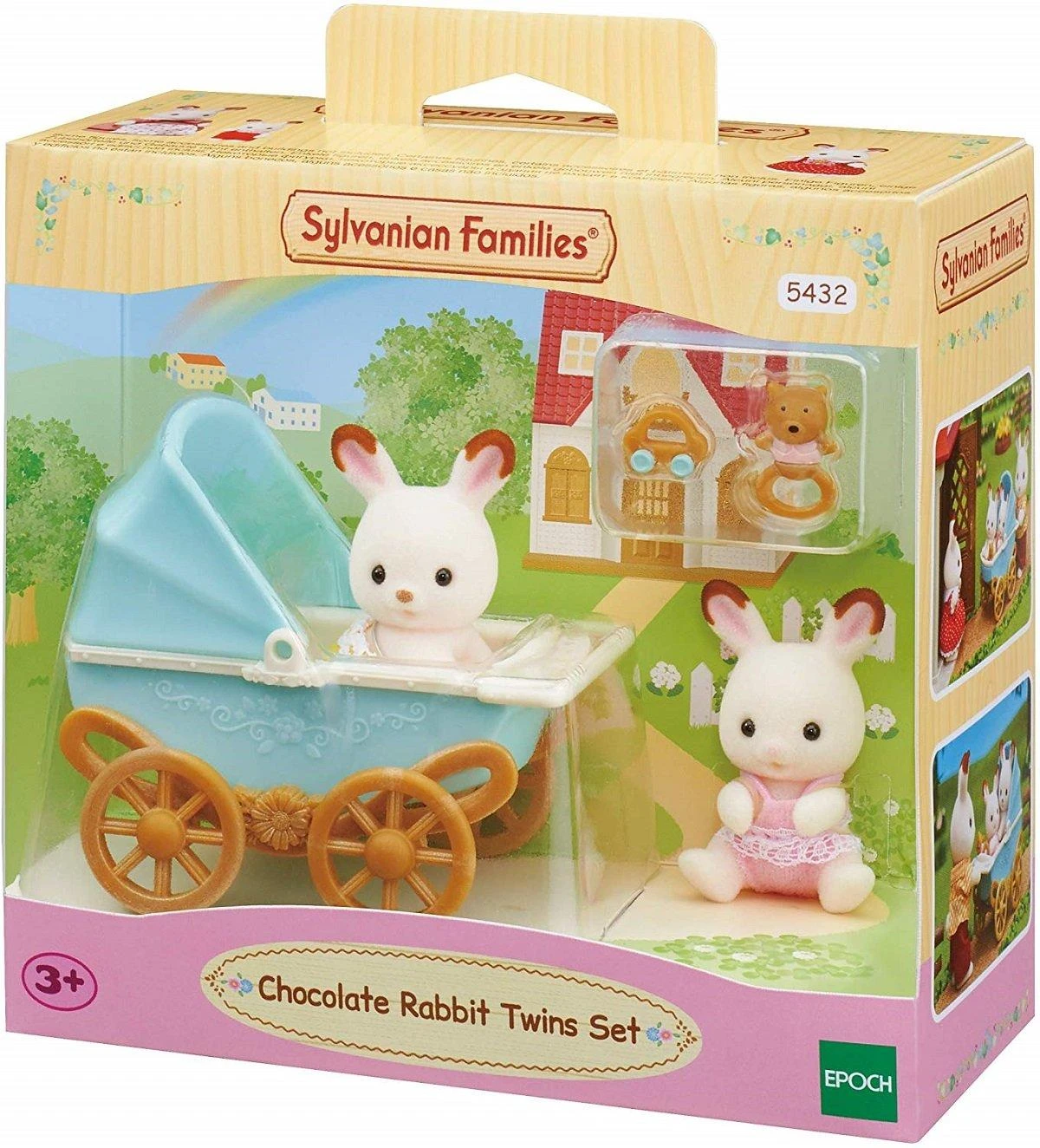 Sylvanian Families Triušiukai dvynukai vežimėlyje