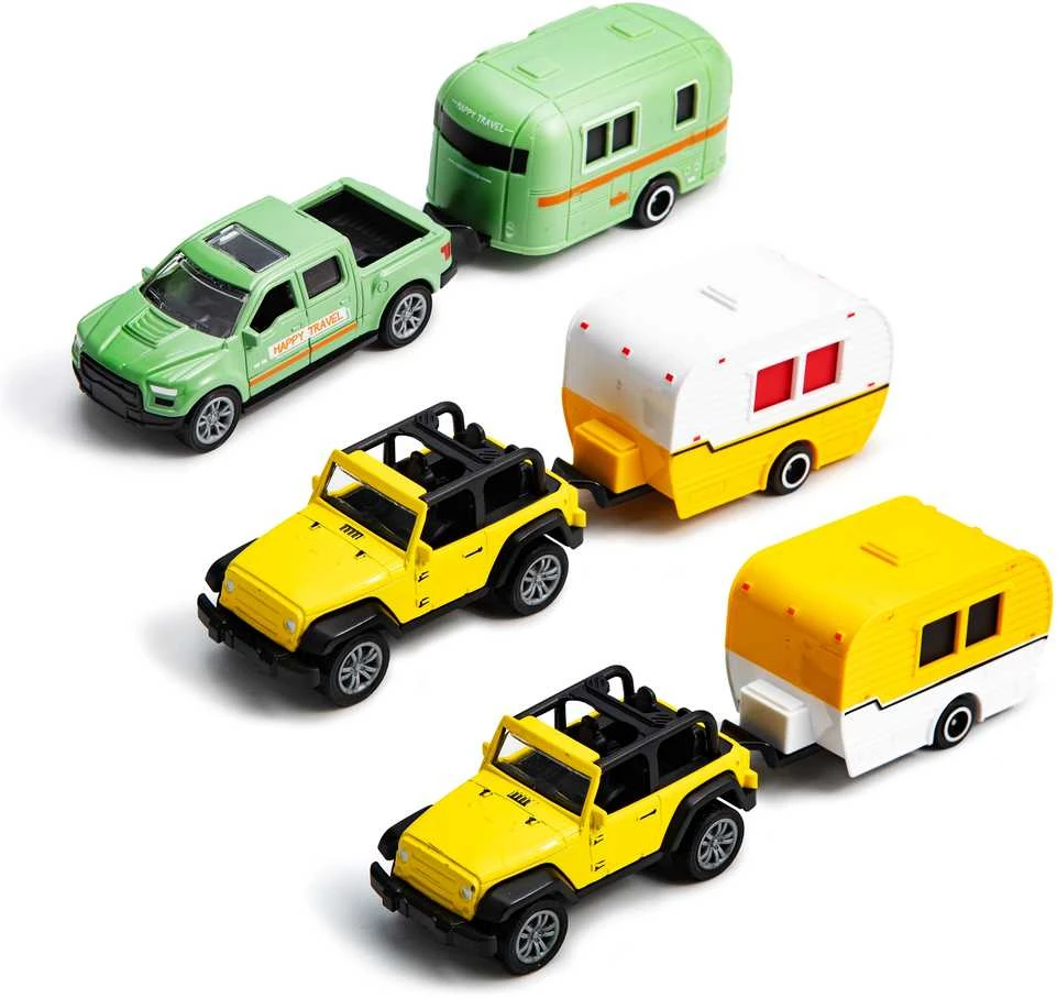 SZ TOYS Metalinis sunkvežimis su priekaba, 20,5 cm
