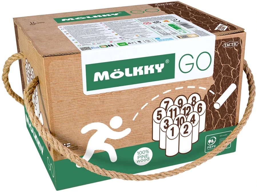 TACTIC Mölkky GO kartoninėje dėžutėje