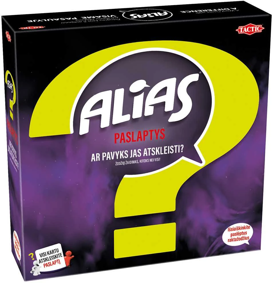 Tactic Stalo žaidimas „Alias: paslaptys“ (Lietuvių kalba)
