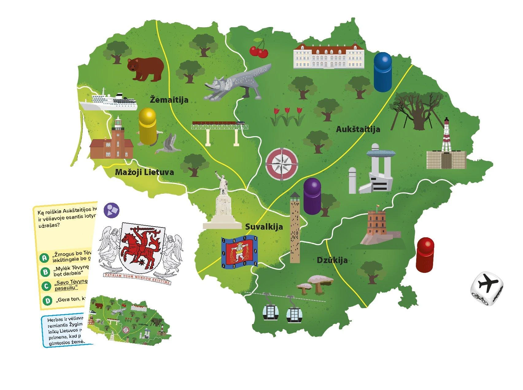 TACTIC Žaidimas „Aš myliu Lietuvą“ aprašymas - Prekės nuotrauka