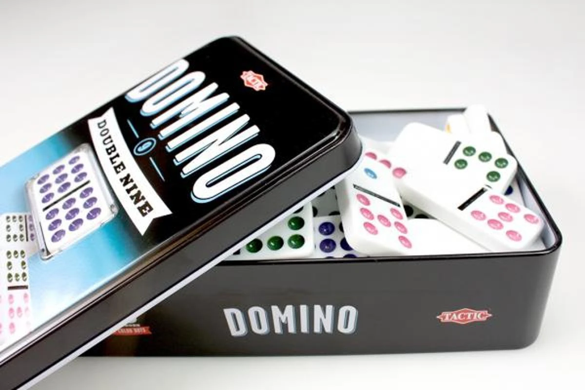 Tactic Stalo žaidimas „Domino Double 9"