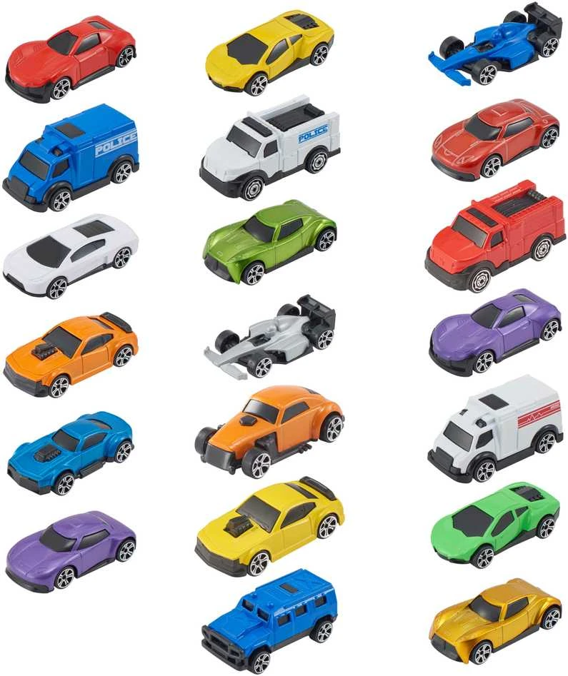 TEAMSTERZ Gatvės automobilių rinkinys, 7 CM, 20 vnt.
