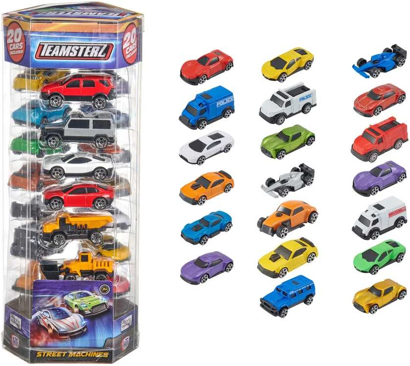TEAMSTERZ Gatvės automobilių rinkinys, 7 CM, 20 vnt.