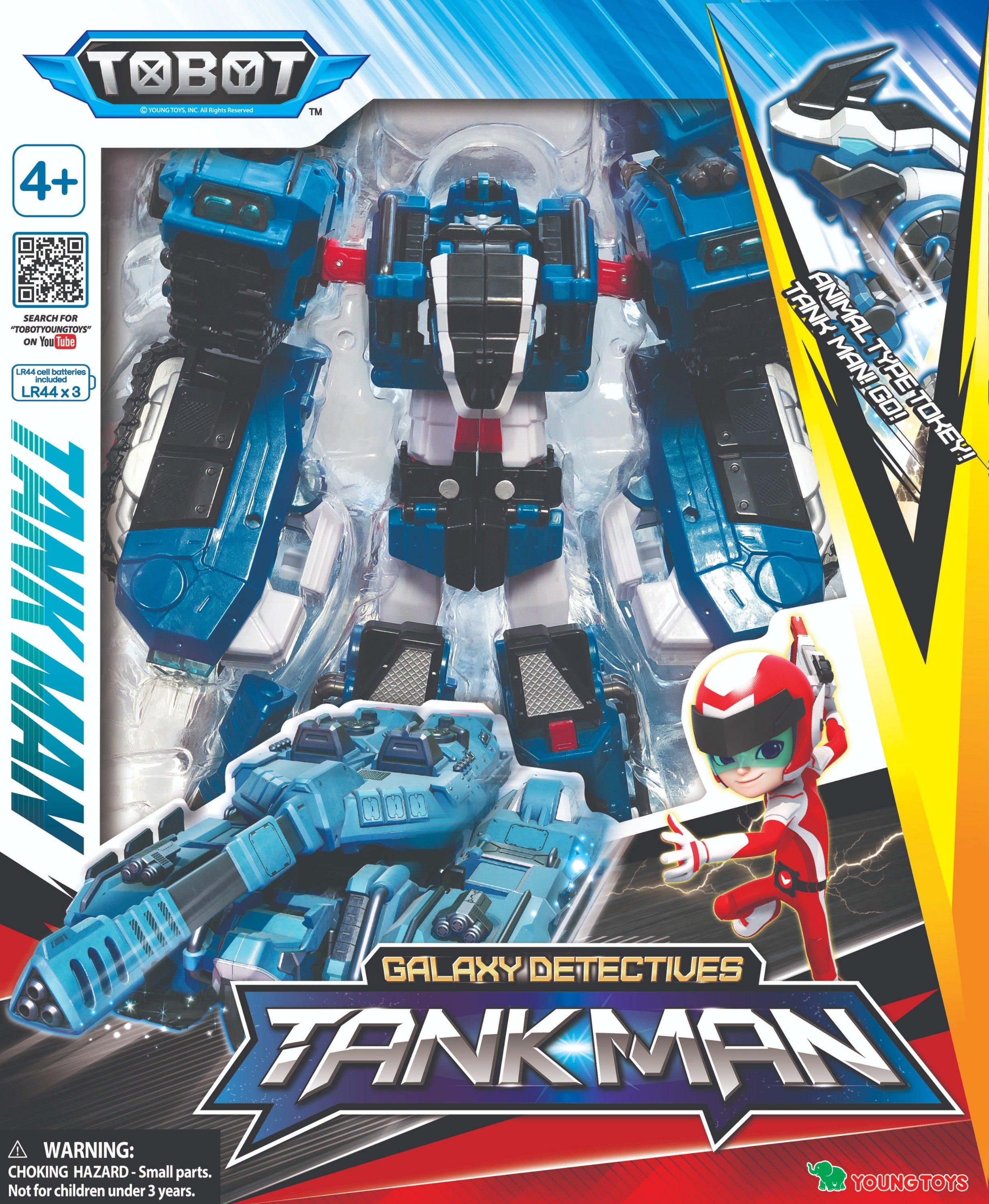 TOBOT „Galaxy Detectives“ transformeris TANK MAN, 25 cm, modelis