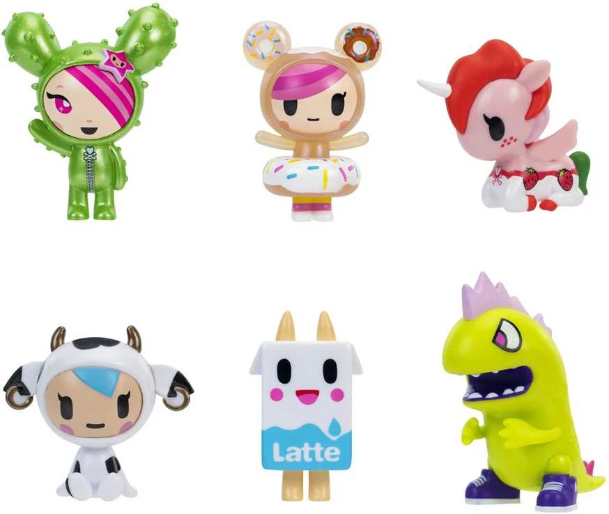 TOKIDOKI Figūrėlių rinkinys, 6 vnt., 5 cm