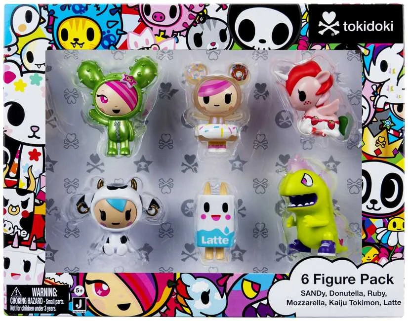 TOKIDOKI Figūrėlių rinkinys, 6 vnt., 5 cm
