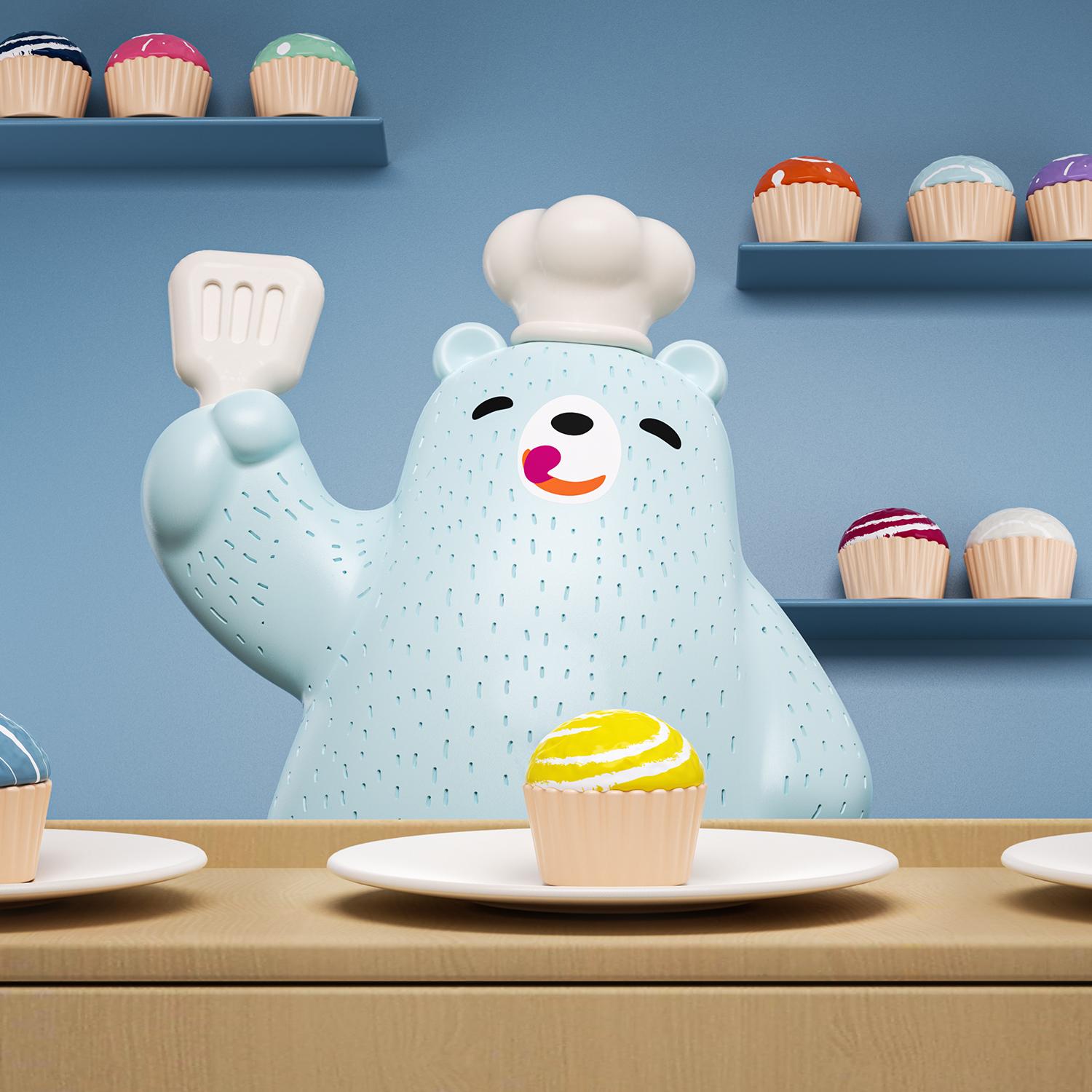 Top Bright Lavinimo žaislas TopBright Yummy Bear Scale 121089TB