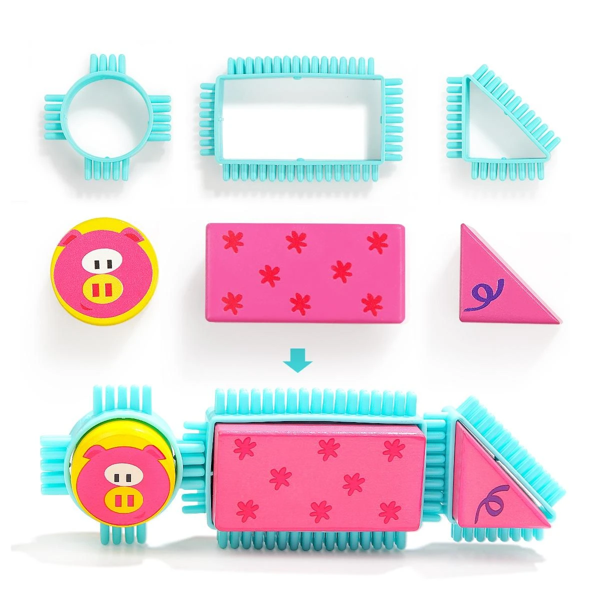 Amo Toys Į viršų Bright TOPBRIGHT Kaladėlių rinkinys „Ūkis“, 80 vnt.