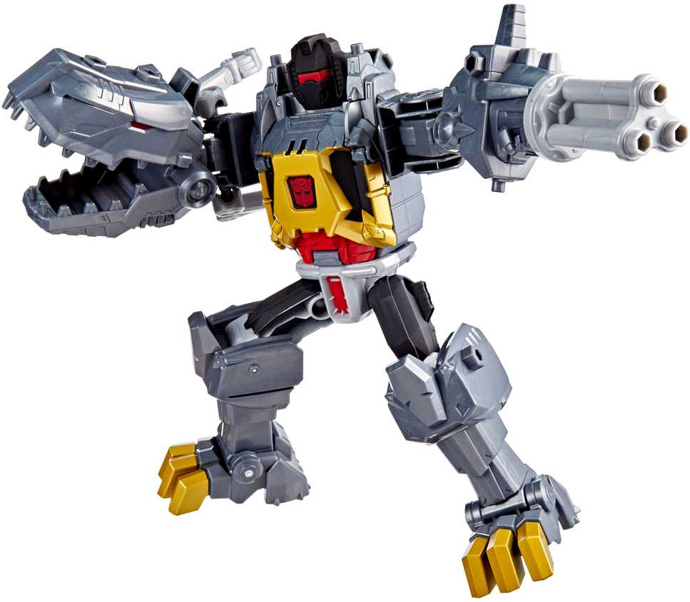 TRANSFORMERS TRANSFORMERIAI Cyberworld figūrėlė Chomp ir Battle Grimlock, 25 cm