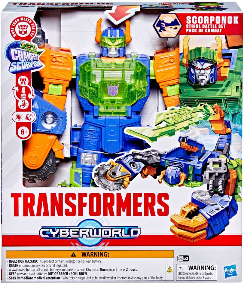 TRANSFORMERS CYBERWORLD Transformeris skorpionas Scorponok, 35 cm