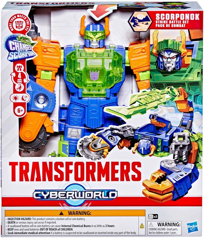 TRANSFORMERS Cyberworld Figure Scorponok Strike Battle, 35 cm