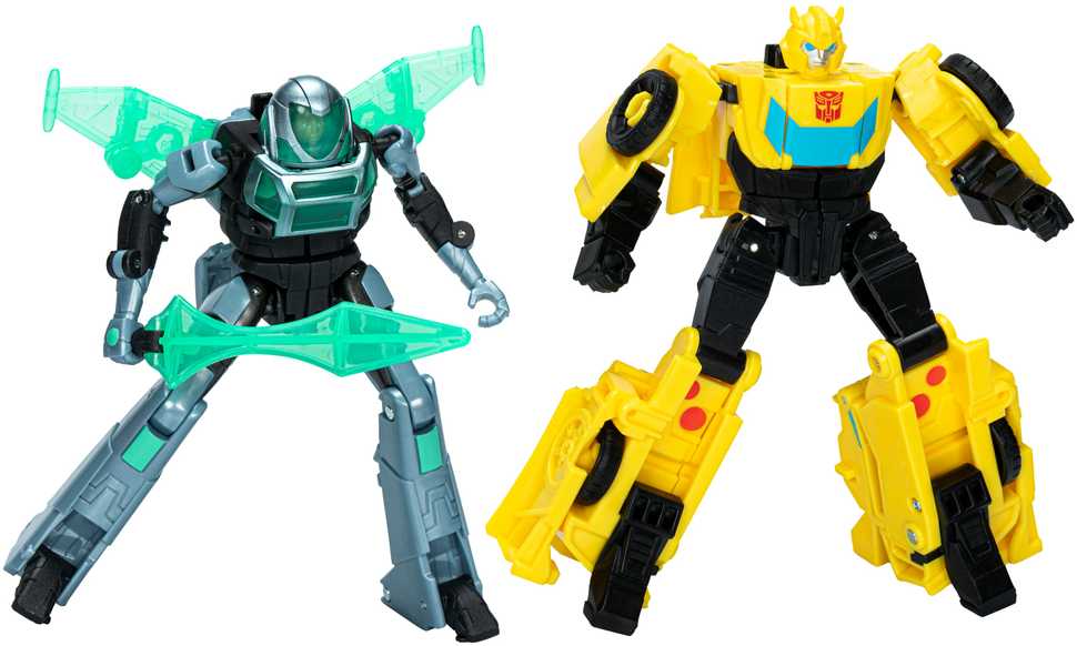 Transformers EarthSpark Cyber-Combiner Bumblebee ir Mo Malto veiksmo figūrėlės aprašymas - Prekės nuotrauka