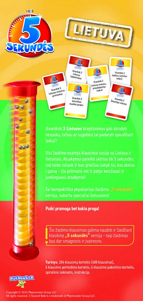 Stalo žaidimas TREFL 5 sekundės: Lietuva