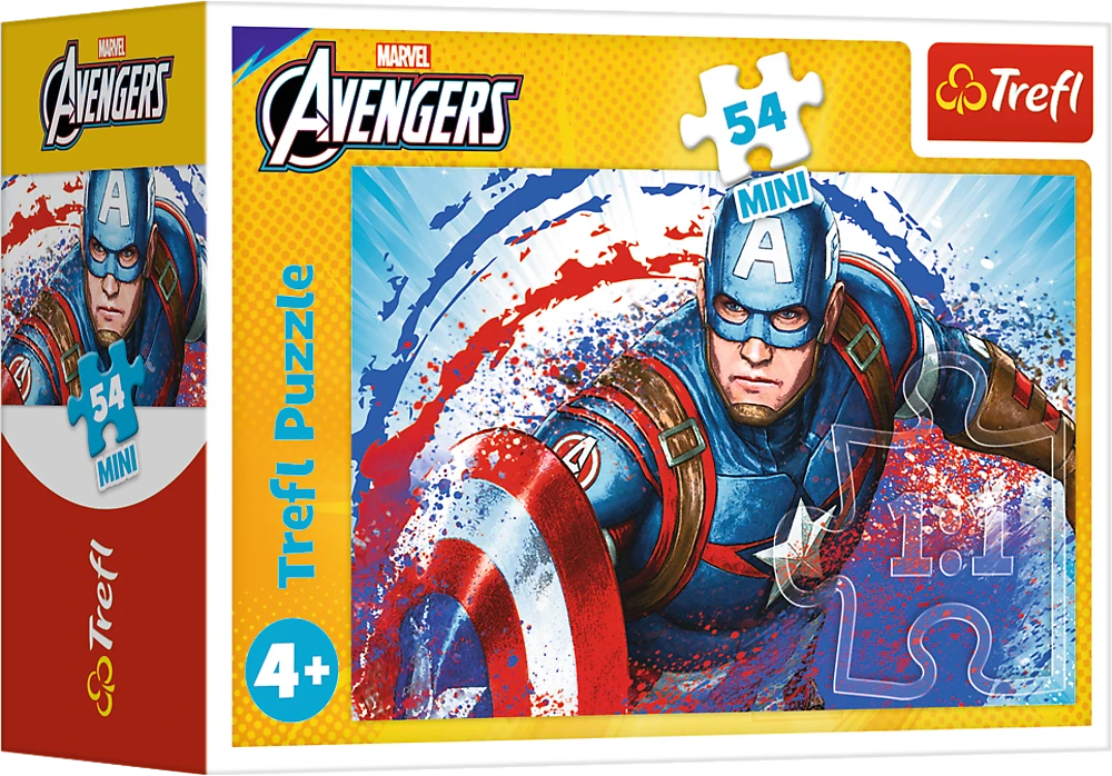 TREFL AVENGERS mini dėlionė „Keršytojai“ 54 det.