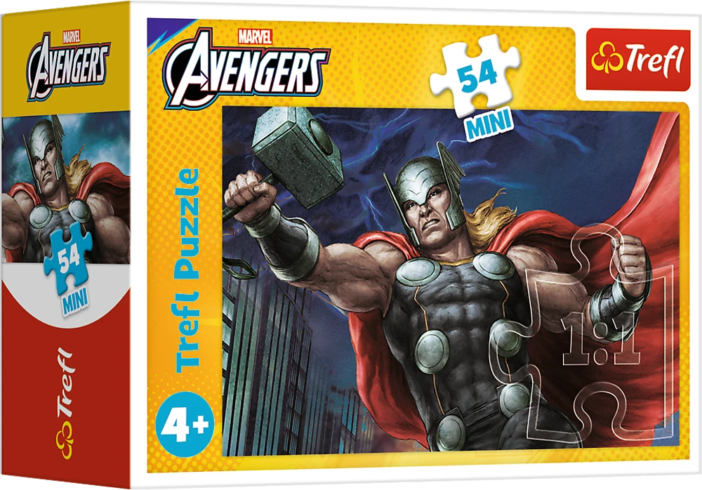 TREFL AVENGERS mini dėlionė „Keršytojai“ 54 det.