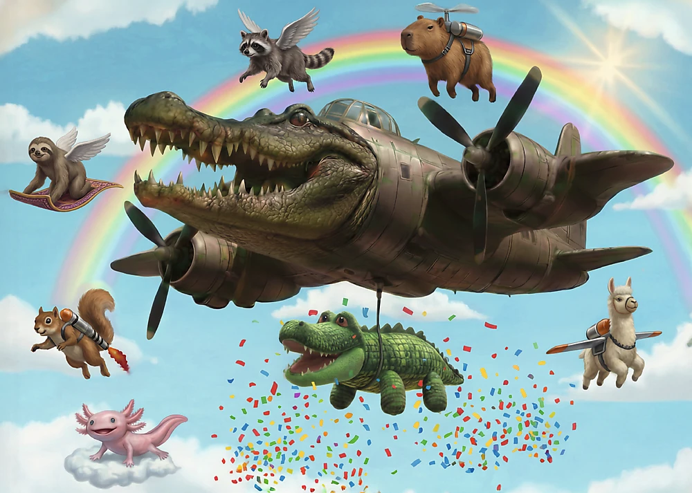 TREFL BRAINROT Dėlionė „Bombardino Crocodilo“, 200 det.