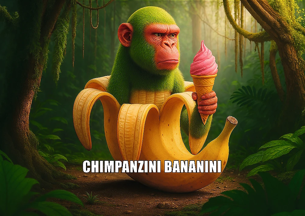 Trefl Dėlionė 200 vnt. - „Chimpanzini Bananini“ aprašymas - Prekės nuotrauka