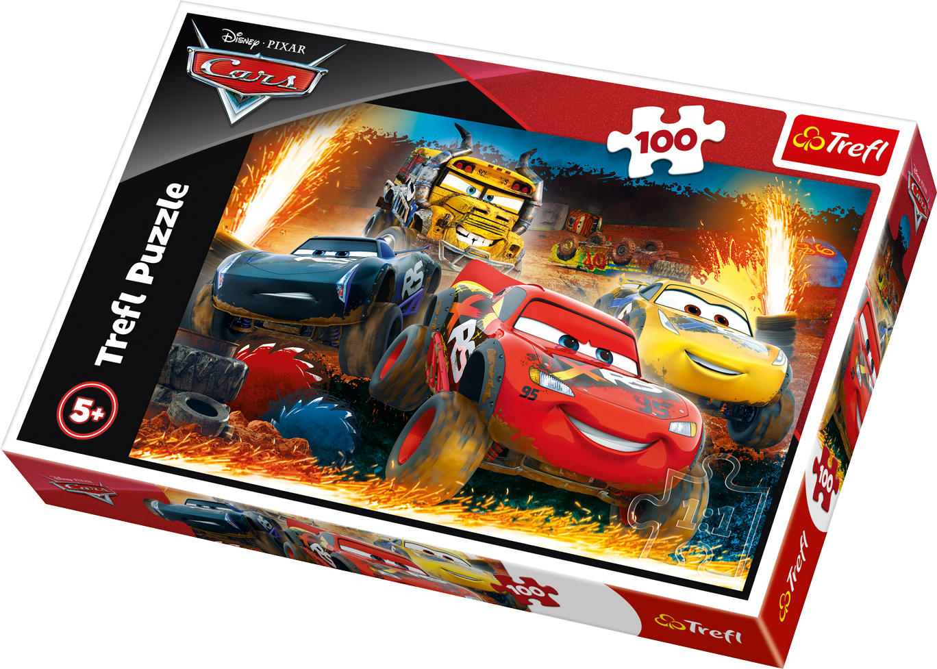 Trefl Dėlionė 100 vnt. - Ratai (Cars)