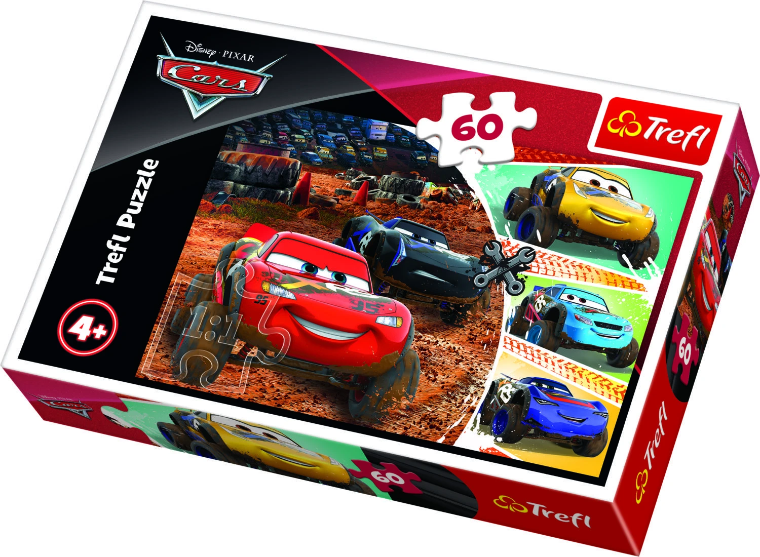 Trefl Dėlionė 60 vnt. - Ratai (Cars)