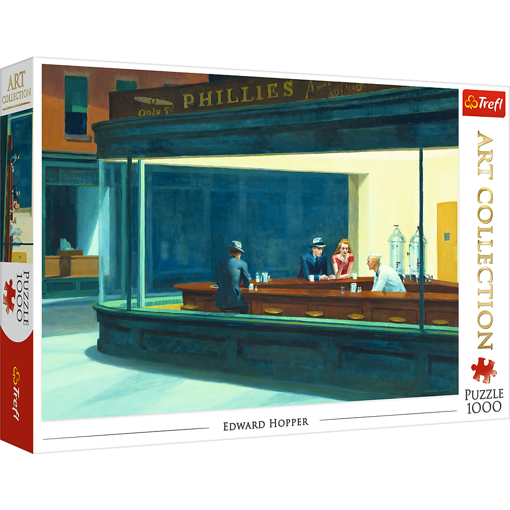 Trefl Dėlionė 1000 vnt. - Edward Hopper: Naktinėtojai