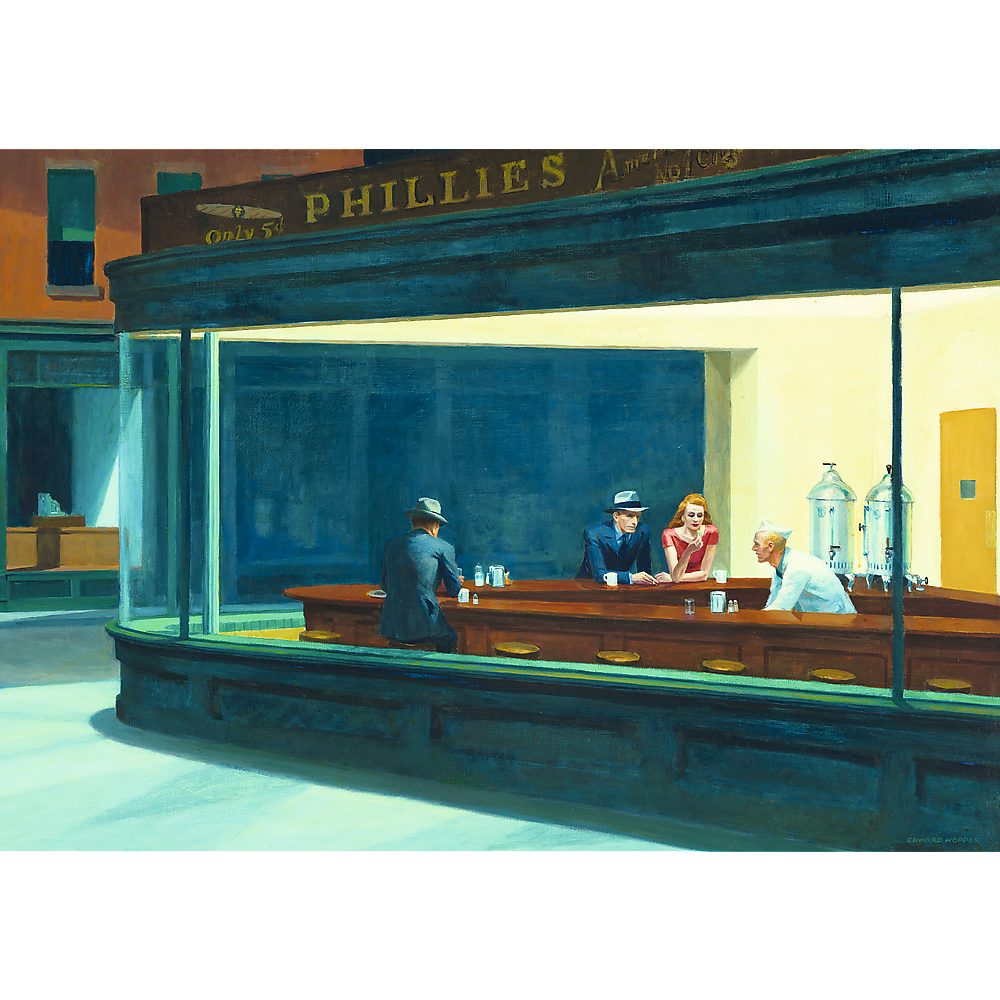 Trefl Dėlionė 1000 vnt. - Edward Hopper: Naktinėtojai