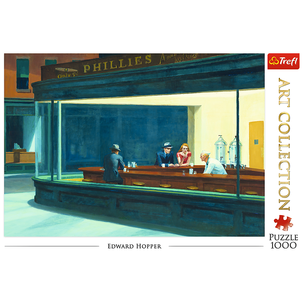 Trefl Dėlionė 1000 vnt. - Edward Hopper: Naktinėtojai