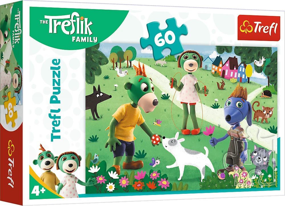 Trefl dėlionė 60 vnt. - Treflikai gamtoje