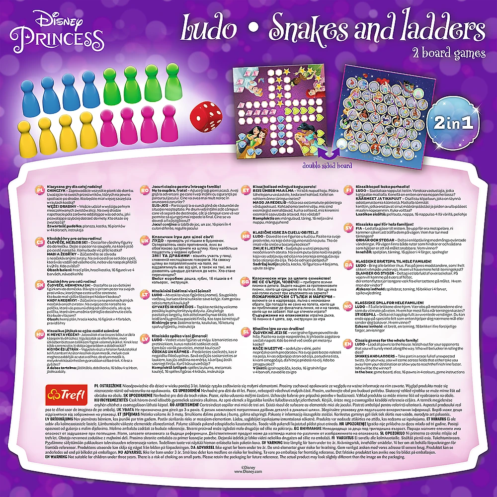 Disney Princess TREFL Stalo žaidimas 2 in 1 „Princesės“
