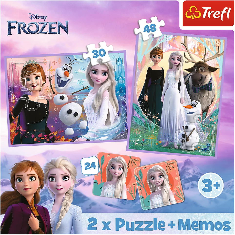 FROZEN TREFL 30+48 det. dėlionė-žaidimas „Ledo šalis 2“