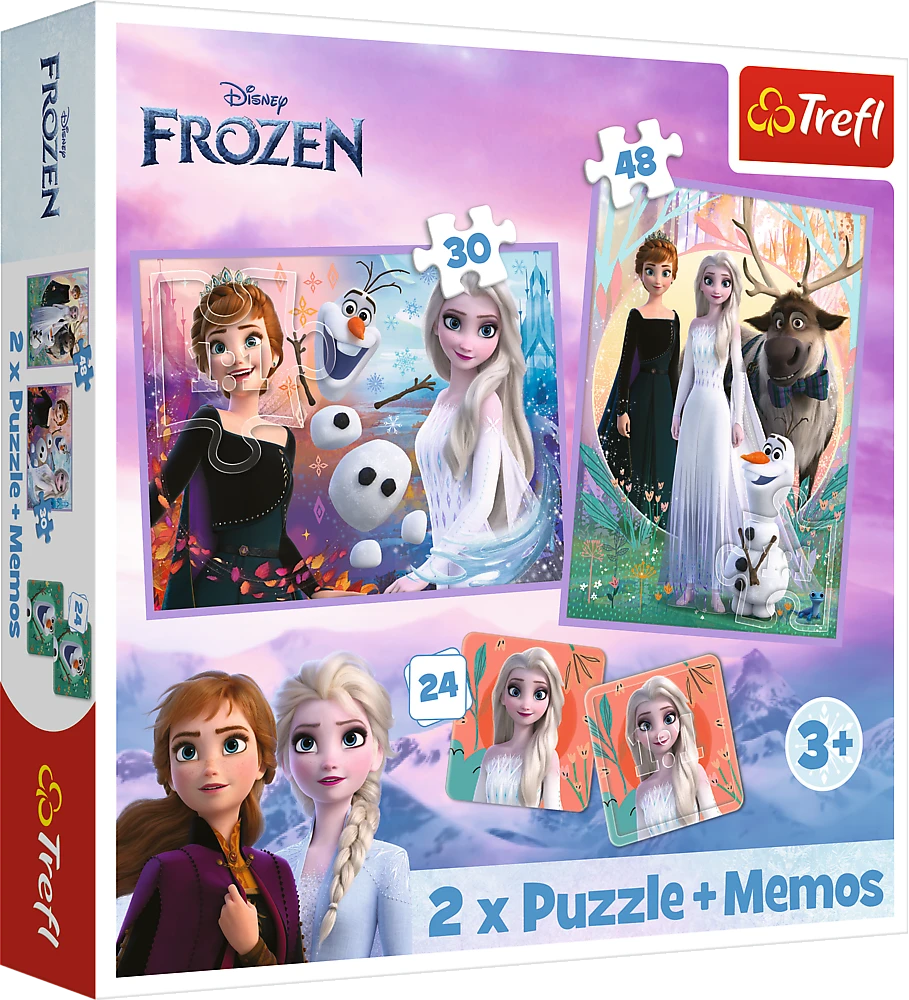 FROZEN TREFL 30+48 det. dėlionė-žaidimas „Ledo šalis 2“