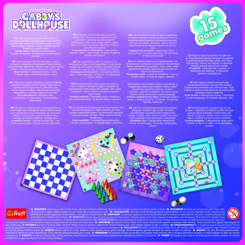 TREFL GABBY´S DOLLHOUSE 15 in 1 žaidimas