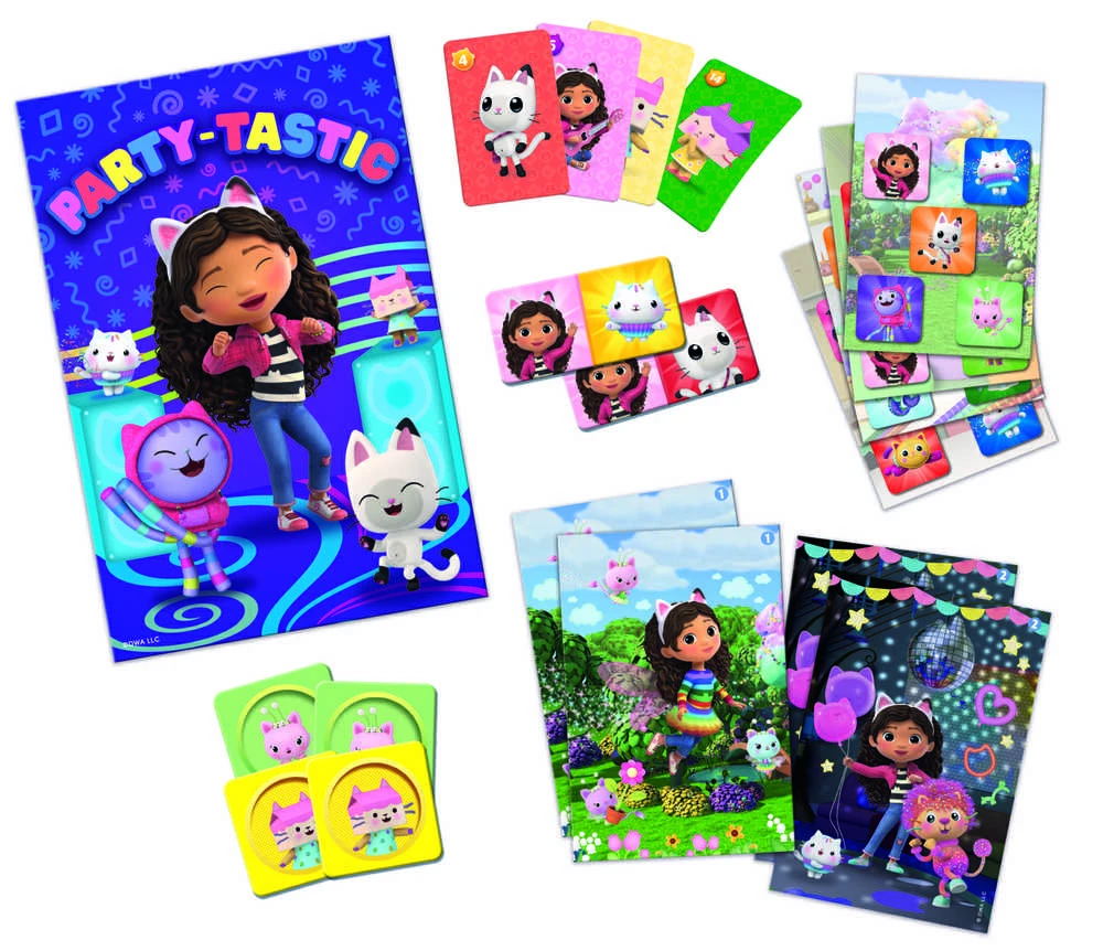 TREFL GABBY´S DOLLHOUSE 8in1 Mix&Play stalo žaidimų rinkinys Gabby’s Dollhouse