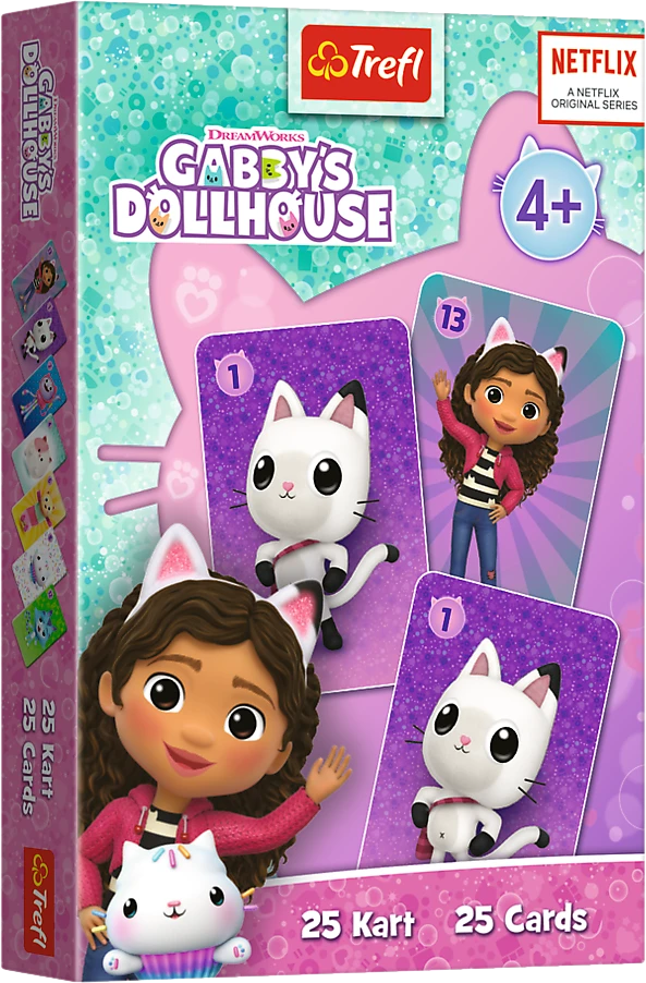 TREFL GABBY´S DOLLHOUSE Kortų žaidimas „Gabby´s Dollhouse“