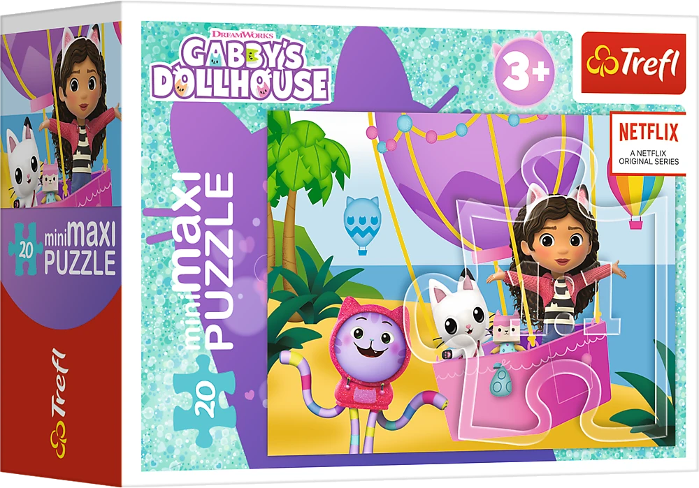 Gabby's Dollhouse GABBY´S DOLLHOUSE TREFL mini maxi dėlionė 20 det.