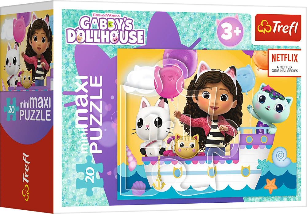 Gabby's Dollhouse GABBY´S DOLLHOUSE TREFL mini maxi dėlionė 20 det.