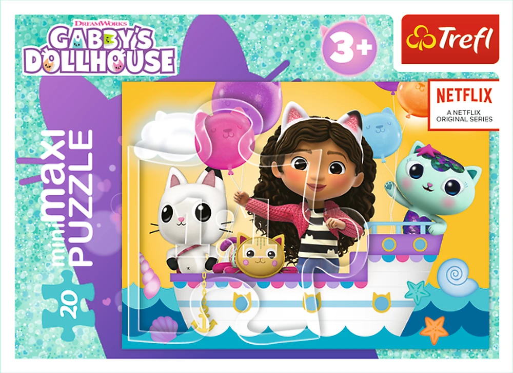 Gabby's Dollhouse GABBY´S DOLLHOUSE TREFL mini maxi dėlionė 20 det.