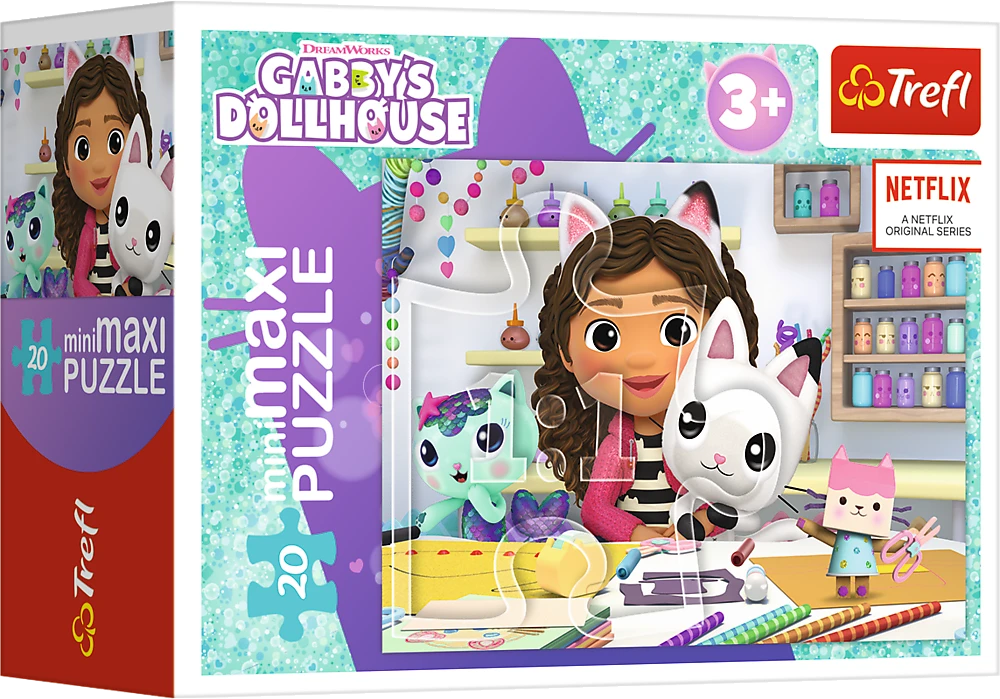 Gabby's Dollhouse GABBY´S DOLLHOUSE TREFL mini maxi dėlionė 20 det.
