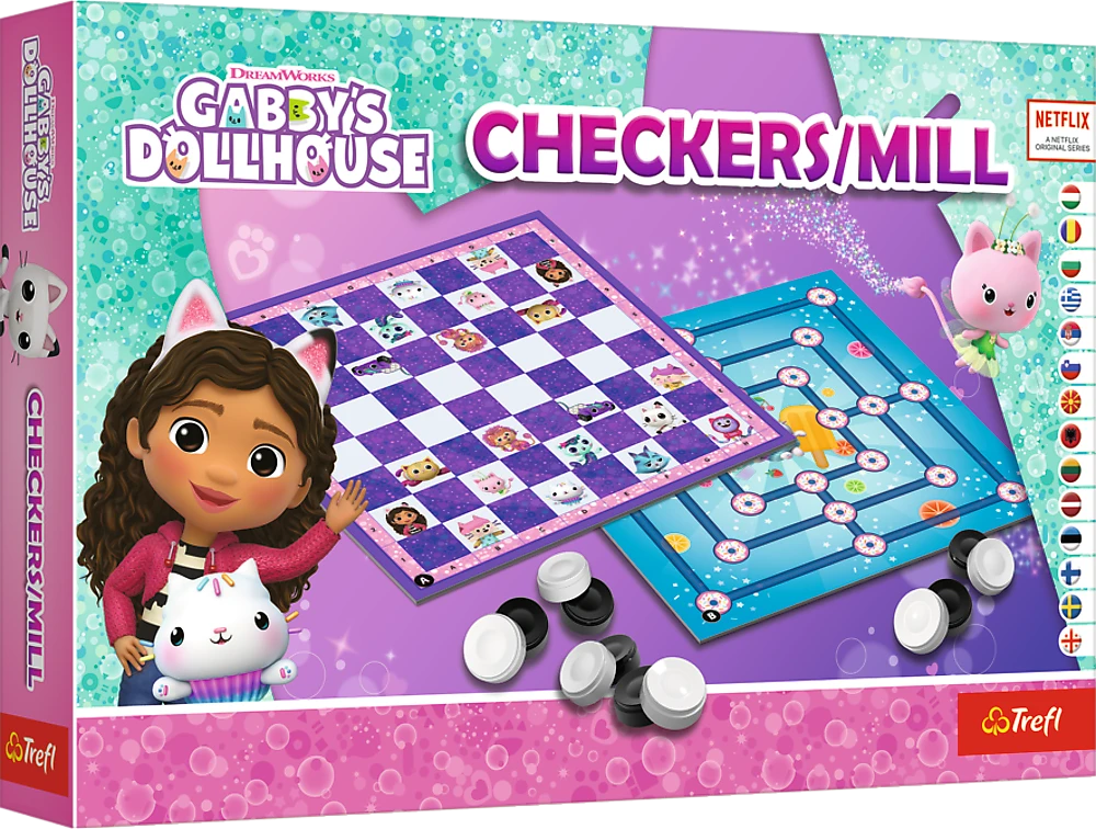 TREFL GABBY´S DOLLHOUSE Žaidimas „Šaškės ir malūnas“