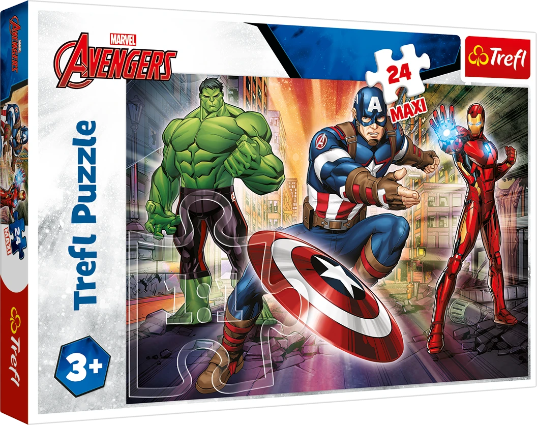 Trefl Dėlionė 24 vnt. - Keršytojai (The Avengers) aprašymas - Prekės nuotrauka