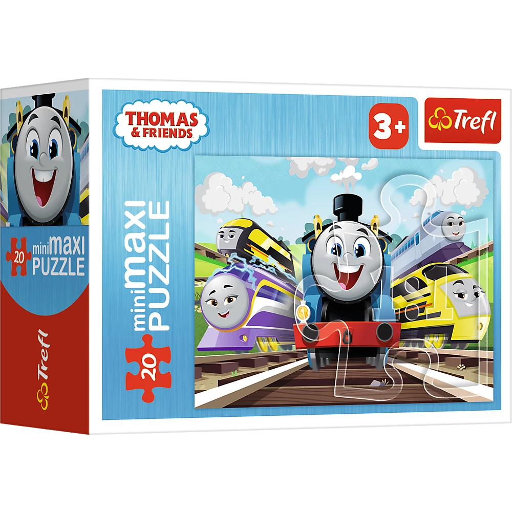 Trefl dėlionė 20x4 vnt. - Traukinukas Tomas