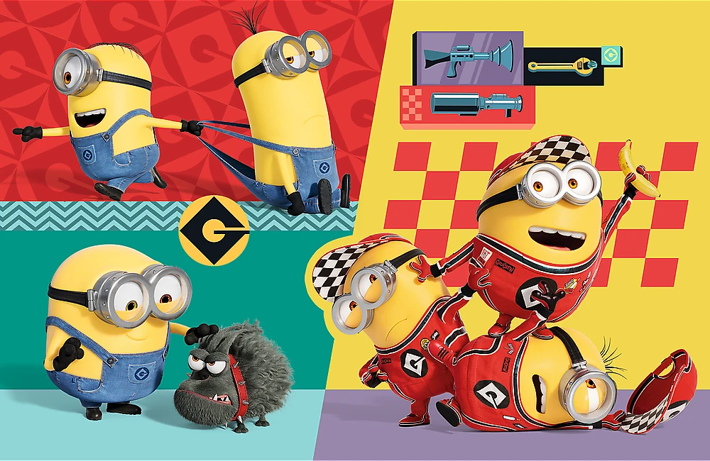 TREFL MINIONS mini dėlionė, 54 det.