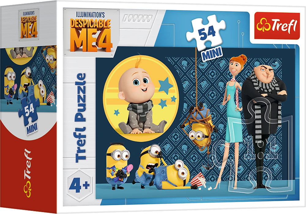 TREFL MINIONS mini dėlionė, 54 det.