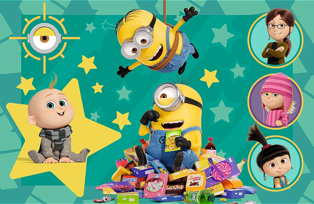 TREFL MINIONS mini dėlionė, 54 det.