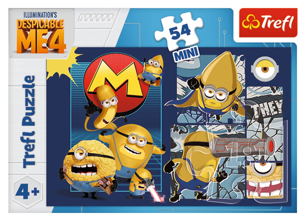 TREFL MINIONS mini dėlionė, 54 det.